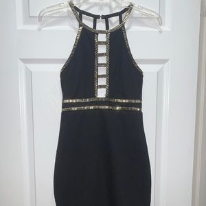 Bodycon Mini Dress with Studs